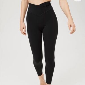 2 Pairs Aerie OFFLINE Black Crossover Waist Leggings